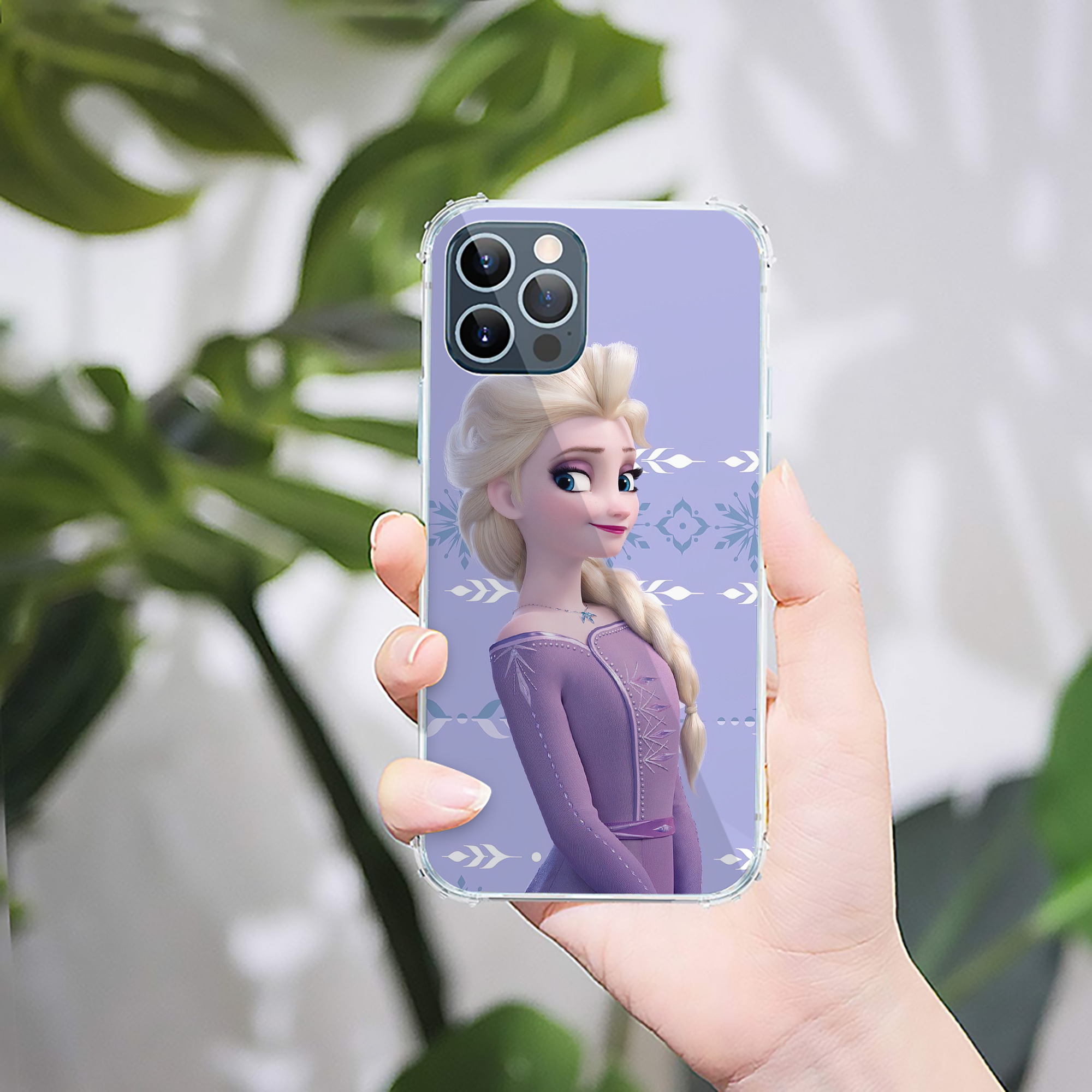 （画像用） アナと雪の女王 アンナ エルサ Frozen Anna Elsa 【iPhone 12シリーズ対応】透明スマホケース（クリアソフトケース）
